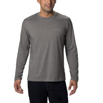Columbia Muške Majice S Kapuljačom - Thistletown Park Crew Neck Long Sleeve Sive | VPCJ-69538